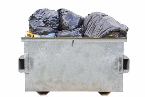 Recycling construction materials at a Barnet waste clearance facility